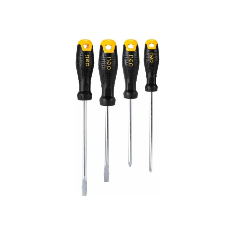 Набор отверток Deli YS EDL620004 4 шт, SL5x100, SL6x150, PH1x100, PH2x150