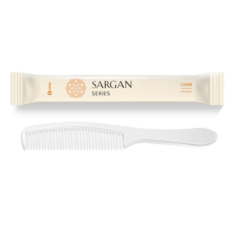 Расческа для волос Sargan 18,5см, флоу-пак