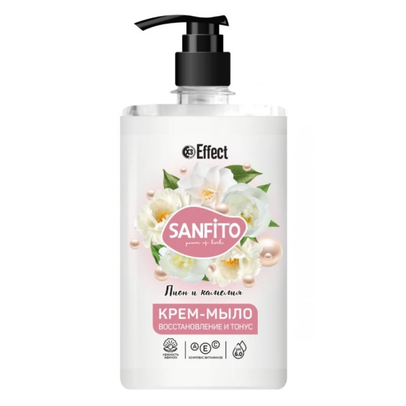 Мыло-крем Effect Sanfito пион и камелия 1 л