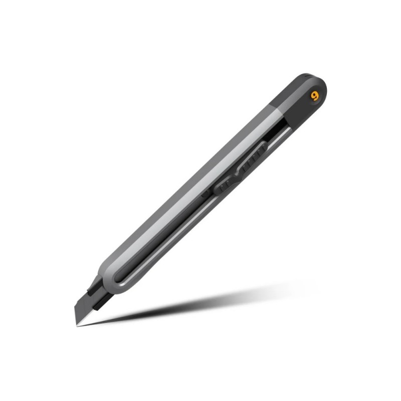 Нож строительный Deli HS EHT4009 9 мм, Soft Touch, черный