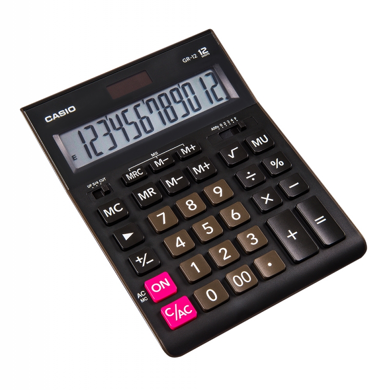 Кальк. наст. 12р. GR-12 Casio черный 35*155*209 мм