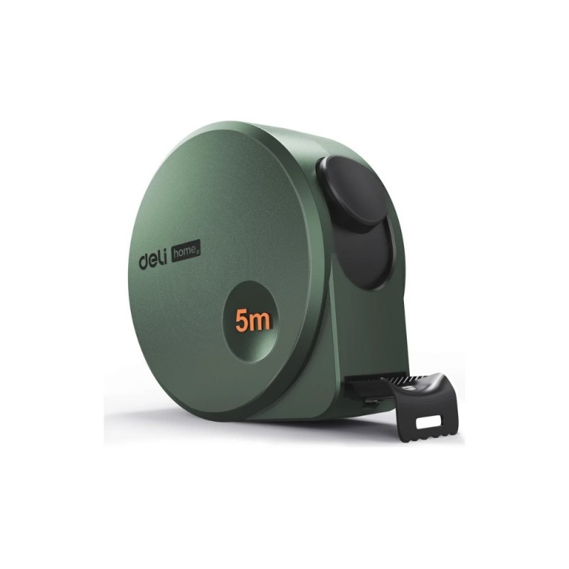 Рулетка Deli HS HT8519L 5 м*19 мм, Soft Touch, зеленый