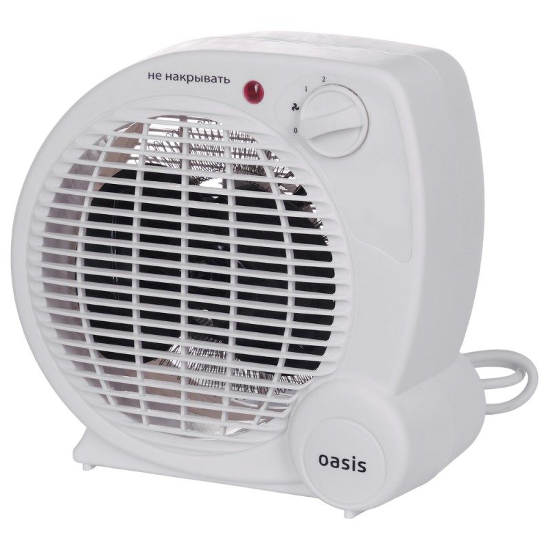 Тепловентилятор спиральный Оазис SG-20R 2000W белый