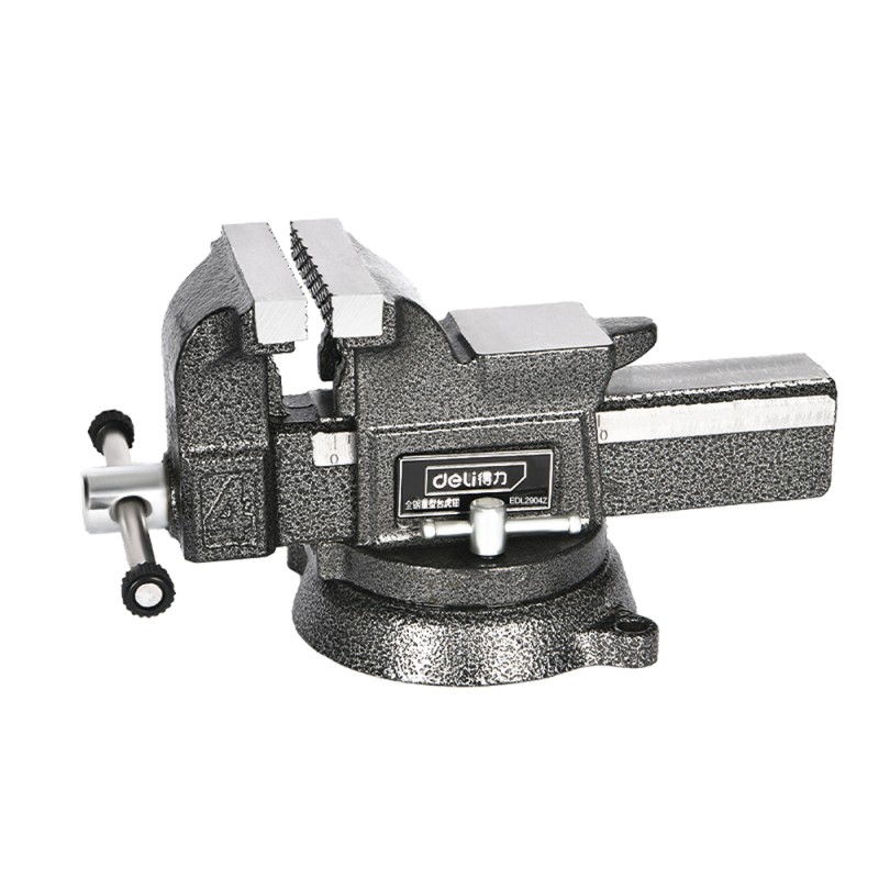 Тиски стальные поворотные с наковальней Deli YS EDL2904Z 4