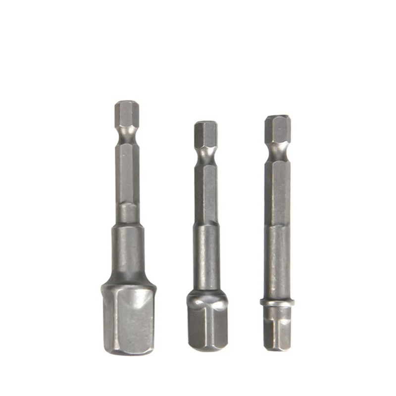 Набор адаптеров шестигранников 1/4 на квадрат 1/4'', 3/8'', 1/2