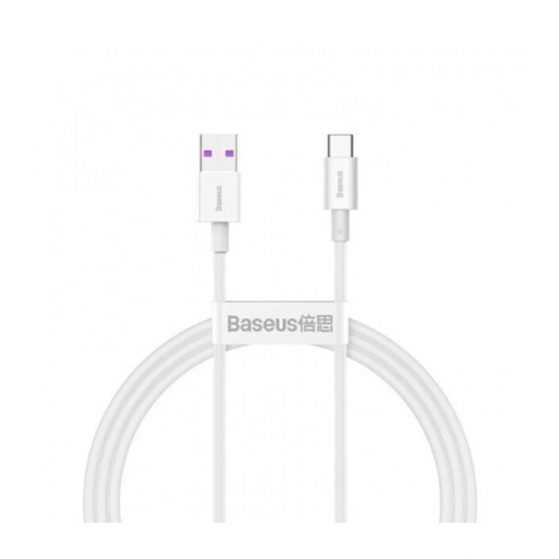 Кабель Baseus CATYS-02, Superior Series Fast Charging Data Cable, USB to Type-C 66W, 1m, White
