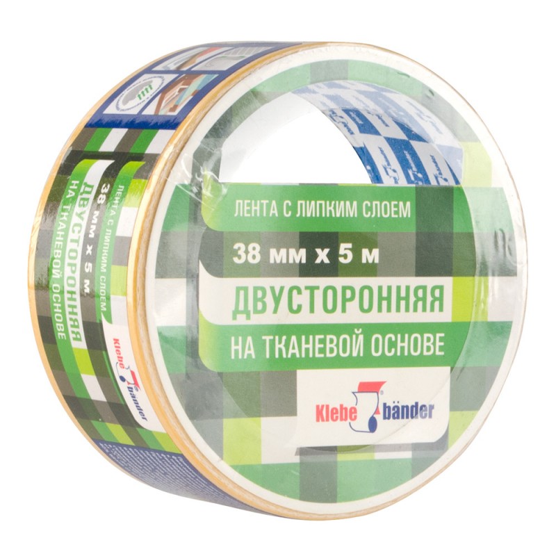 Клейк. лента двусторонняя 38 мм*5 м 